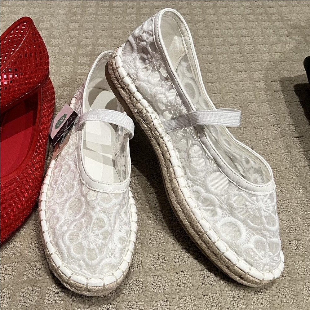 Mesh Espadrille Flats